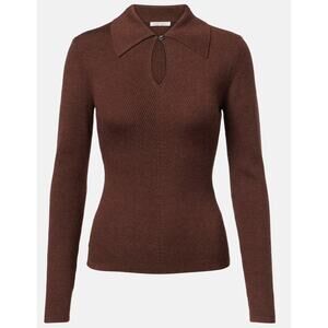 Emilia Wickstead Ambrose Polo Collar Wool Sweater size M Medium